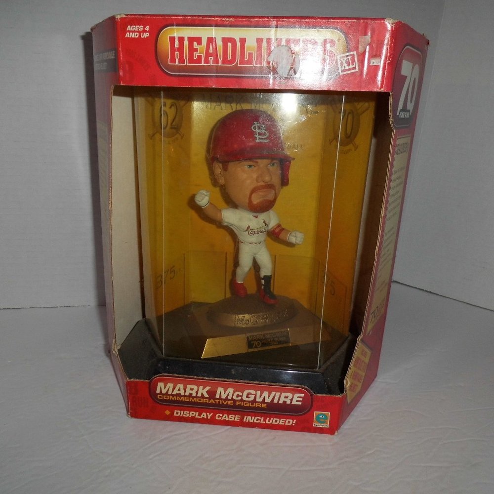 1998 Mark McGwire Commemorative Figure 70 Homeruns, By Headliners XL In Box